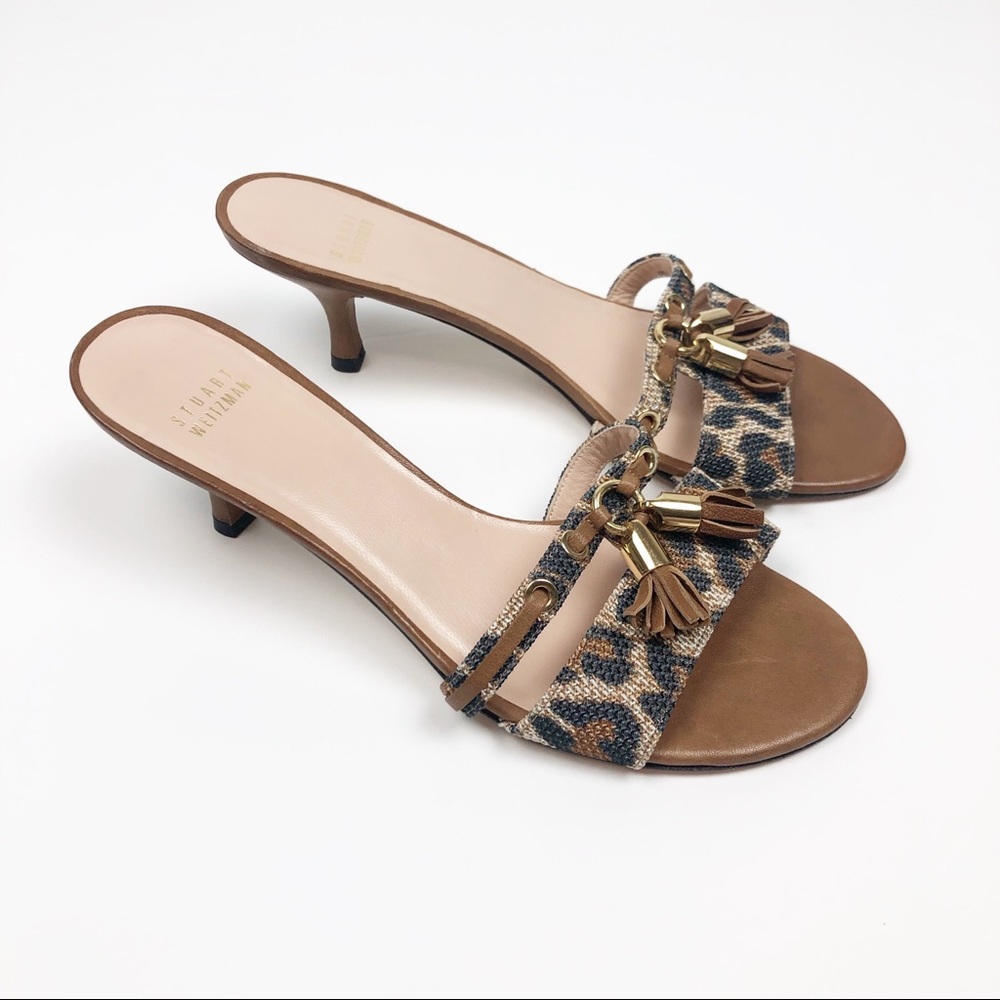 Stuart Weitzman Brown and Tan Heels